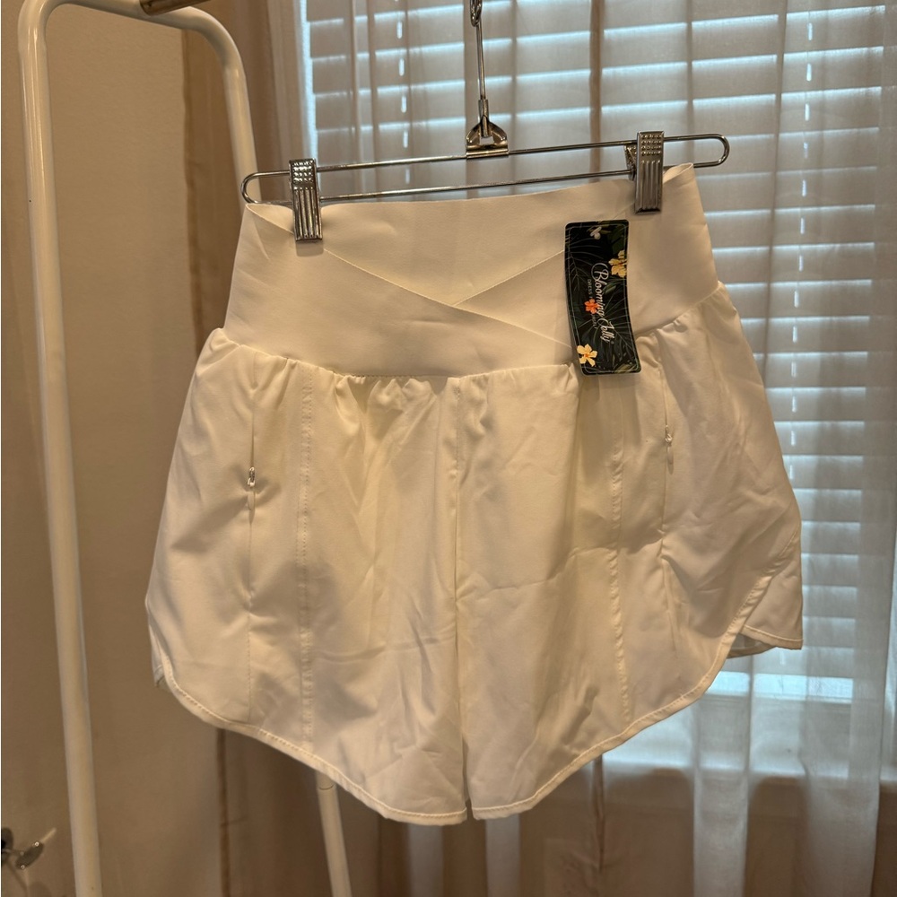 White Athletic Shorts (Size S)